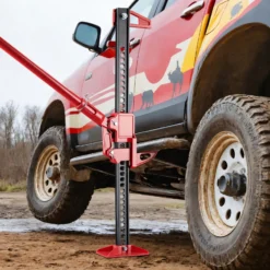 Wiltec 60‘‘ Wagenheber bis 3000 kg und max. 135 cm Hubhöhe, Offroad Farm Jack, Stockwinde für Geländewagen, SUV und ATV, Allzweckheber aus Stahl