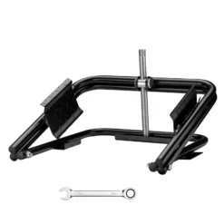 Wiltec Wagenheber für Wohnmobil bis 1360 kg, Nivellierer Wohnwagen 14“-15“ Reifen, robuster Ausgleichskeil Stahl, Auffahrkeil inkl. Schraubenschlüssel
