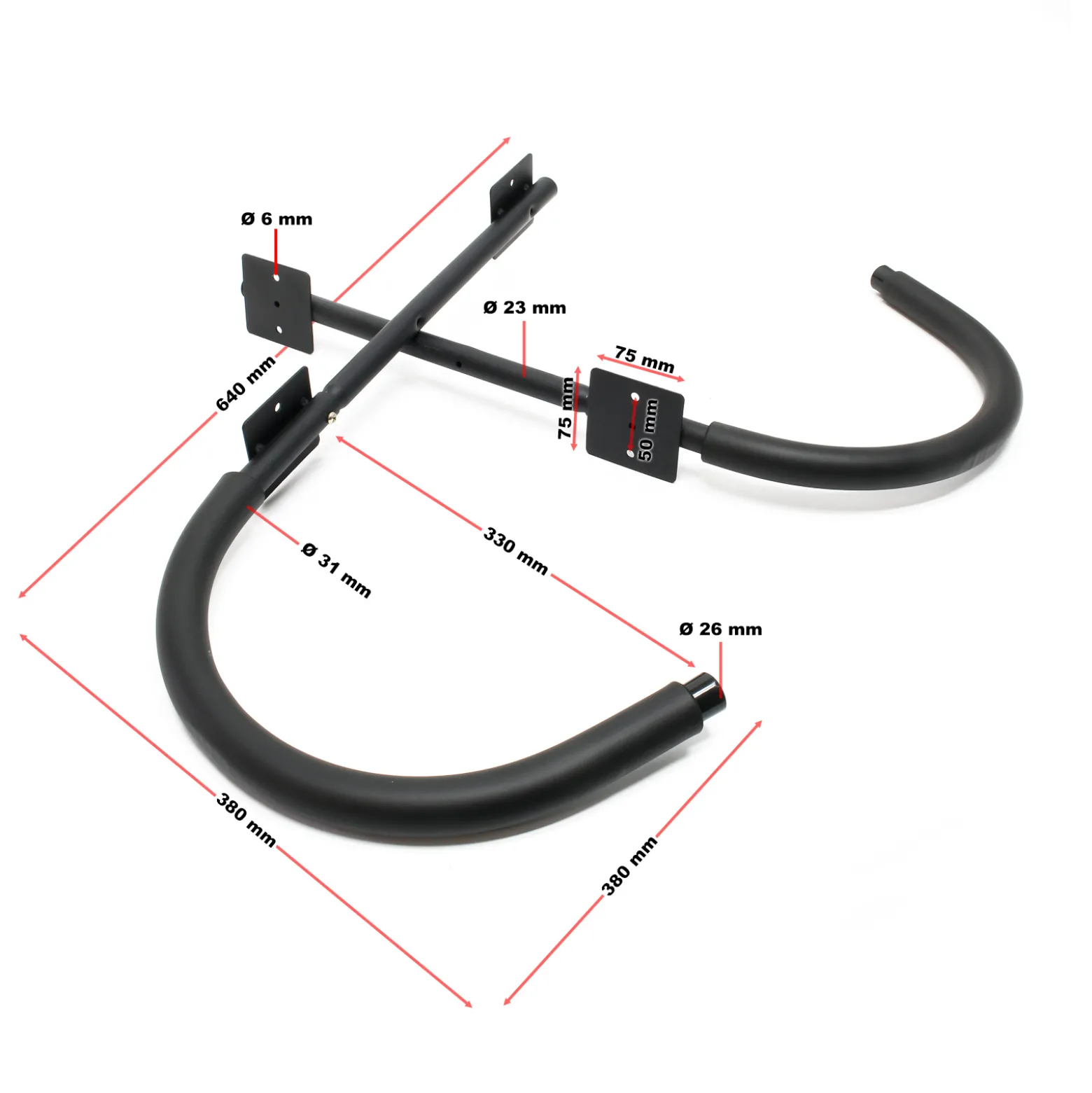 Wiltec Wandhalter bis 45 kg Tragkaft, Wandhaken für Kanus, Kajaks, SUP und mehr, Wandmontage Hängevorrichtung