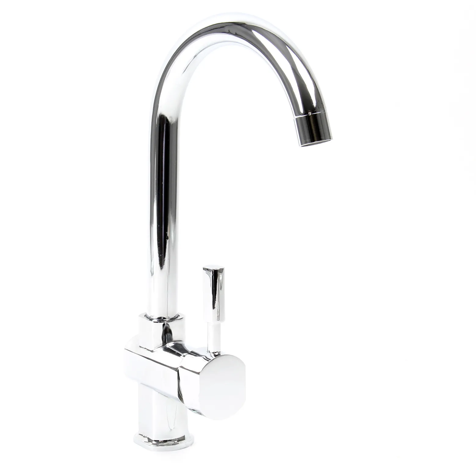 Wiltec Wasserhahn für Küchenarmatur um 360° drehbar, verchromt mit 16,41mm Anschluss (3/8")
