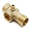 Wiltec 5-Wege Verteiler Messing 2x 1" IG 1x 1" AG 1x 1/4" IG 1x 1/4" AG Anschluss für Hauswasserwerk, Pumpe und Membrankessel
