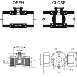 Wiltec 2-Wege Zonenventil DN20 26,9 mm (3/4