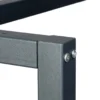 Wiltec Werkbank Gestell 150 x 57 x 81 cm aus Stahl, Werkbankgestell in Anthrazit Rot, Tischgestell max. 200 kg als Werkbank, Arbeitstisch & Sideboard
