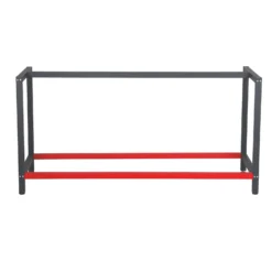 Wiltec Werkbank Gestell 175 x 57 x 81 cm aus Stahl, Werkbankgestell in Anthrazit Rot, Tischgestell max. 200 kg als Werkbank, Arbeitstisch & Sideboard