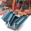 Wiltec Werkzeugkiste 530x200x200mm aus Stahl mit 5 Fächern, beständiger Werkzeugkasten mit Handgriff, Werkzeugbox