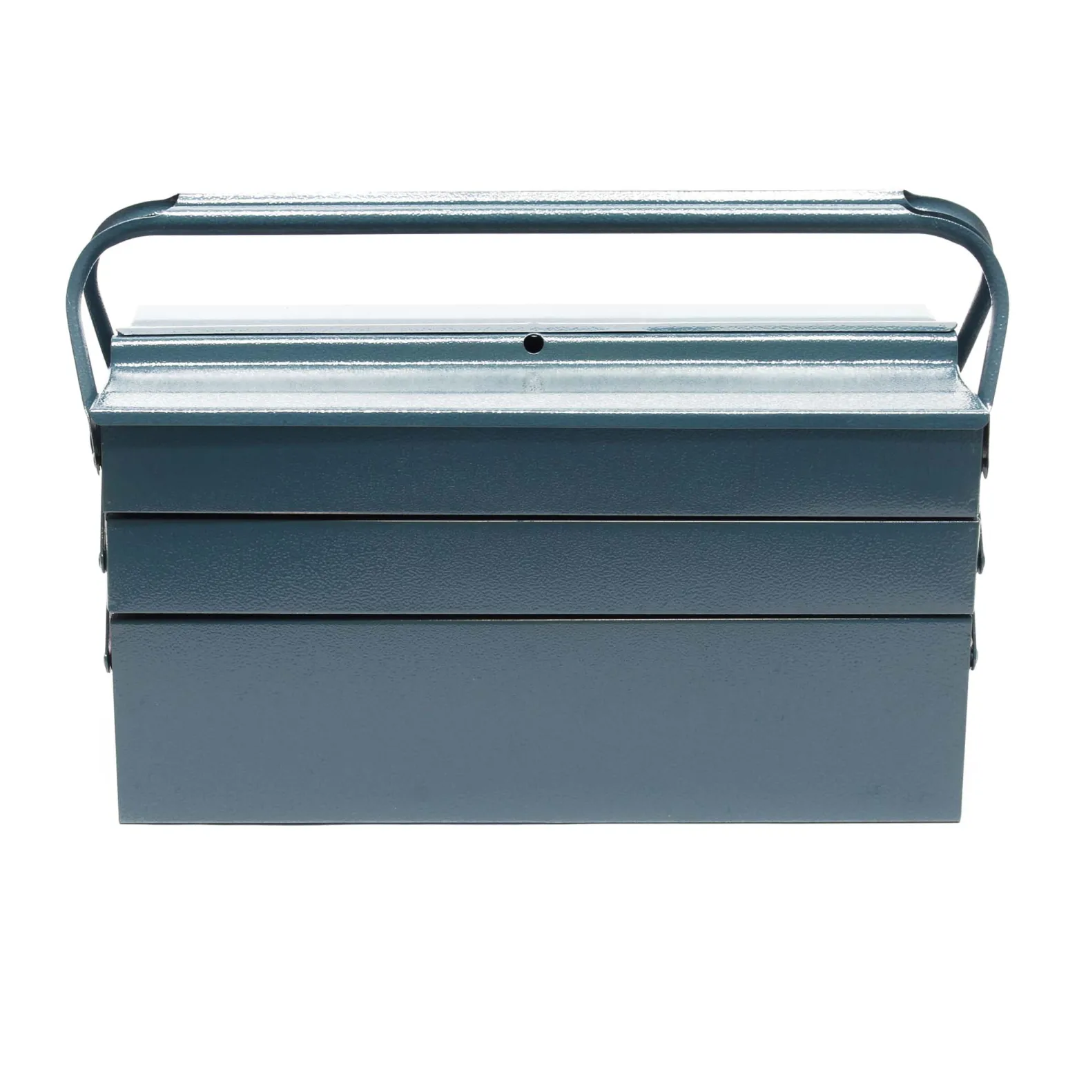 Wiltec Werkzeugkiste 530x200x200mm aus Stahl mit 5 Fächern, beständiger Werkzeugkasten mit Handgriff, Werkzeugbox