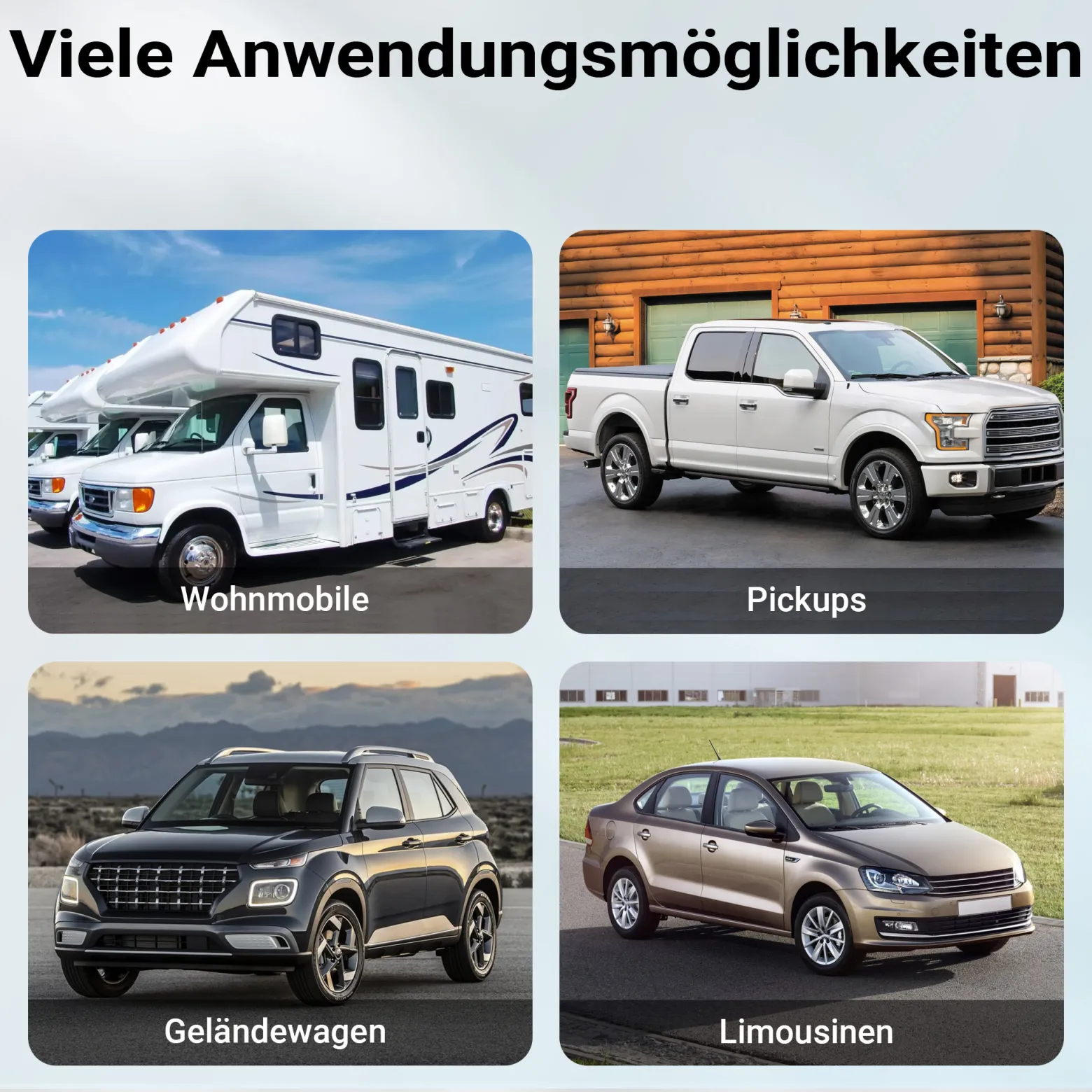 Wiltec Wohnwagenspiegel 120x180mm universal schwarz Außenspiegel für Wohnwagen und Caravan mit Gummiklemmen, stufenlos verstellbar, Aufbewahrungstasche