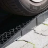 Wiltec 2x Auffahrrampe, 700x200x78 mm, extraflach, Kunststoff, 3 t, Autorampe Pkw Auto Kfz Rampe für Sportwagen und tiefergelegte Fahrzeuge