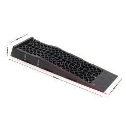 Wiltec 2x Auffahrrampe, 700x200x78 mm, extraflach, Kunststoff, 3 t, Autorampe Pkw Auto Kfz Rampe für Sportwagen und tiefergelegte Fahrzeuge