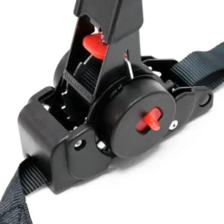 Wiltec 2x Automatik Zurrgurt 100 daN Zuglast LGF 0,2 m LGL 1,8 m PES Spanngurt, ideal für Autotransport
