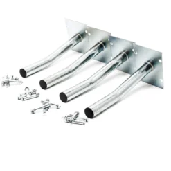 Wiltec 4x Autoreifen Wandhalter – 350 x 130 x 170 mm – aus Stahl – max. Traglast 50 kg je Halter – Reifenhalter Reifen Wandhalterung Felgenbaum Halter Garage Keller