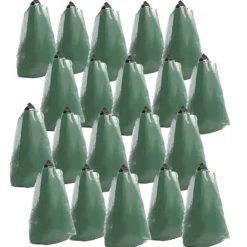 Wiltec 20x Baumbeutel 75L, Wassersack für 35-40 mm dicke Bäume, Bewässerungssack aus PVC für Bäume zur langfristigen Wasserabgabe bei Trockenheit
