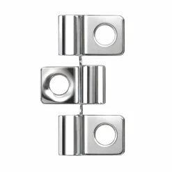 Wiltec 50x Edelstahl Clips 8mm Terrassendielen Montage, für 8mm Seitennut, Befestigungsklammer aus Edelstahl