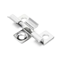 Wiltec 50x Edelstahl Clips 8mm Terrassendielen Montage, für 8mm Seitennut, Befestigungsklammer aus Edelstahl