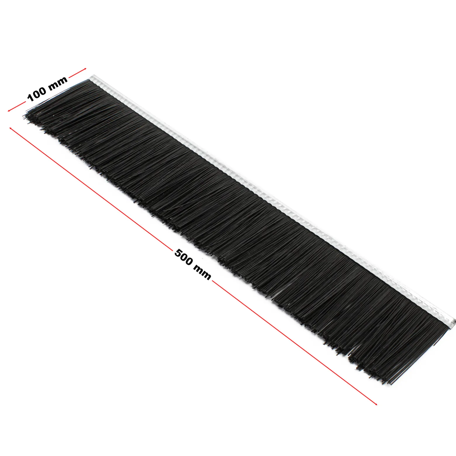 Wiltec 4x Ersatzbürste 50 cm für Rasenkehrmaschine für Aufsitzmäher, Bürstenkopf für Laubsammler 87 cm, Ersatzteil für Laubkehrmaschine
