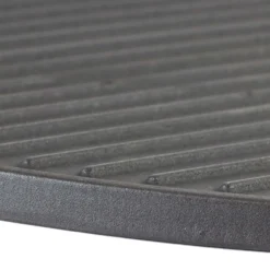 Wiltec 2x Gusseisen Grillplatte 46,7 x 22,8 x 1,5 cm, Gusseisenplatte für Grill mit guter Hitzespeicherung, Grillgitter für typische Grillstreifen auf Grillgut, Grillzubehör für BBQ