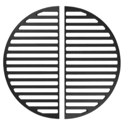 Wiltec 2x Gusseisen Grillrost 46,7 x 22,8 x 0,9 cm, Gussrost für Grill mit guter Hitzespeicherung, Grillgitter für typische Grillstreifen auf Grillgut, Grillzubehör für BBQ