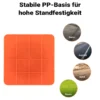 Wiltec 4x klappbarer Verkehrskegel 45 cm, Leitkegel zum Absichern, Pylone mit reflektierenden Streifen, Warnkegel inkl. Tasche