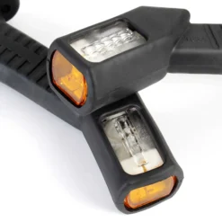 Wiltec 2x 4 LED Seitenleuchte 12V eckige Positionsleuchte für Anhänger Begrenzungsleuchte für LKW