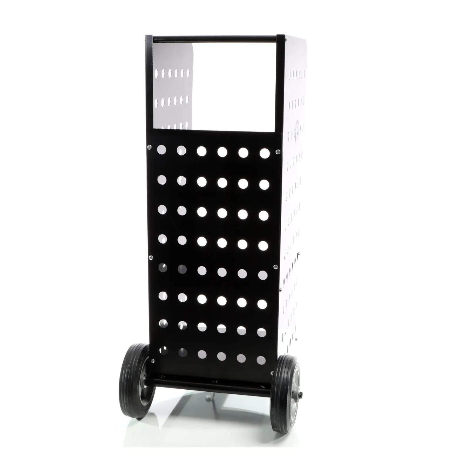 Wiltec XL Kaminholzwagen 53 x 36 x 106 cm, für 100 kg Holz, Holzwagen Kaminholzkorb mit stabilen vollgummierten Rädern extragroß