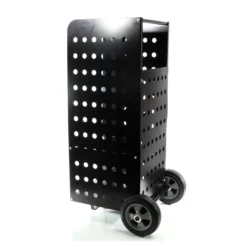 Wiltec XL Kaminholzwagen 53 x 36 x 106 cm, für 100 kg Holz, Holzwagen Kaminholzkorb mit stabilen vollgummierten Rädern extragroß