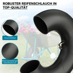 Wiltec 2x Luftschlauch Aufsitzmäher 13x5.00-8 Reifenschlauch Winkelventil Rasentraktor