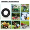 Wiltec 2x Luftschlauch Aufsitzmäher 16x6.50-8 Reifenschlauch Winkelventil Rasentraktor