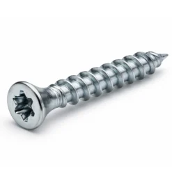 Wiltec 60x Schrauben 3,5 x 20 mm Sechsrund T15 Selbstschneidend Senkkopf – Edelstahl – für alle Schraubarbeiten, z. B. Terrassendielen und Montageclips