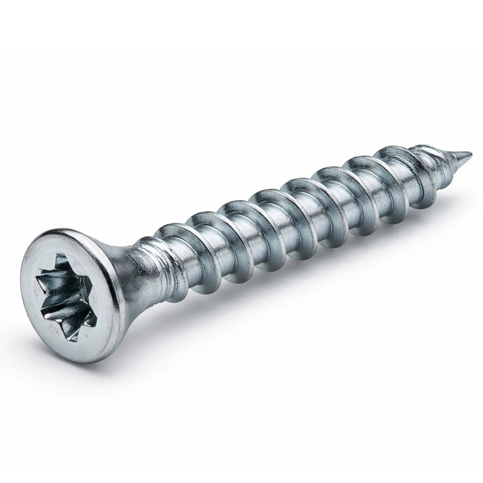 Wiltec 60x Schrauben 3,5 x 20 mm Sechsrund T15 Selbstschneidend Senkkopf – Edelstahl – für alle Schraubarbeiten, z. B. Terrassendielen und Montageclips