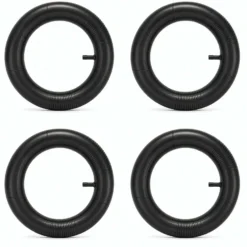 Wiltec 4x Standard Schlauch für Reifen Größe 4.00-8, bis 160 kg Traglast, mit geradem Ventil TR13 für Schubkarren, Sackkarren und E-Scooter