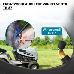 Wiltec 4x Standard Schlauch für Reifen Größe 2.80/2.50-4, bis 90 kg Traglast, mit abgewinkeltem Ventil TR87 für Schubkarren, Sackkarren und E-Scooter