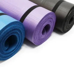 Wiltec Yogamatte blau 180x60x1,5cm Turnmatte Gymnastikmatte Bodenmatte rutschfest extradick Sport