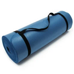 Wiltec Yogamatte blau 180x60x1,5cm Turnmatte Gymnastikmatte Bodenmatte rutschfest extradick Sport
