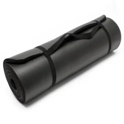 Wiltec Yogamatte schwarz 190x100x1,5cm Turnmatte Gymnastikmatte Bodenmatte rutschfest extradick