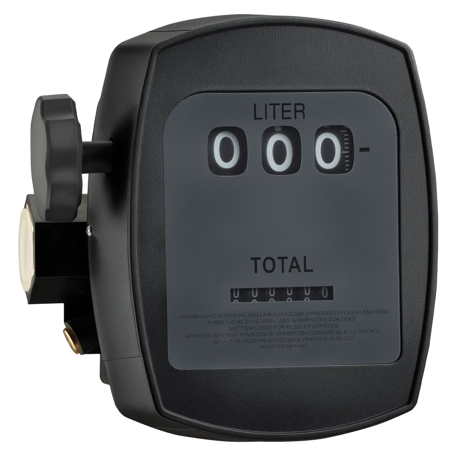 Wiltec Zähler für Diesel Heizöl 3 bar 10-60l/min mit 32mm (1") Anschlüssen und 1% Abweichung, für Heizölpumpen und Dieselpumpen