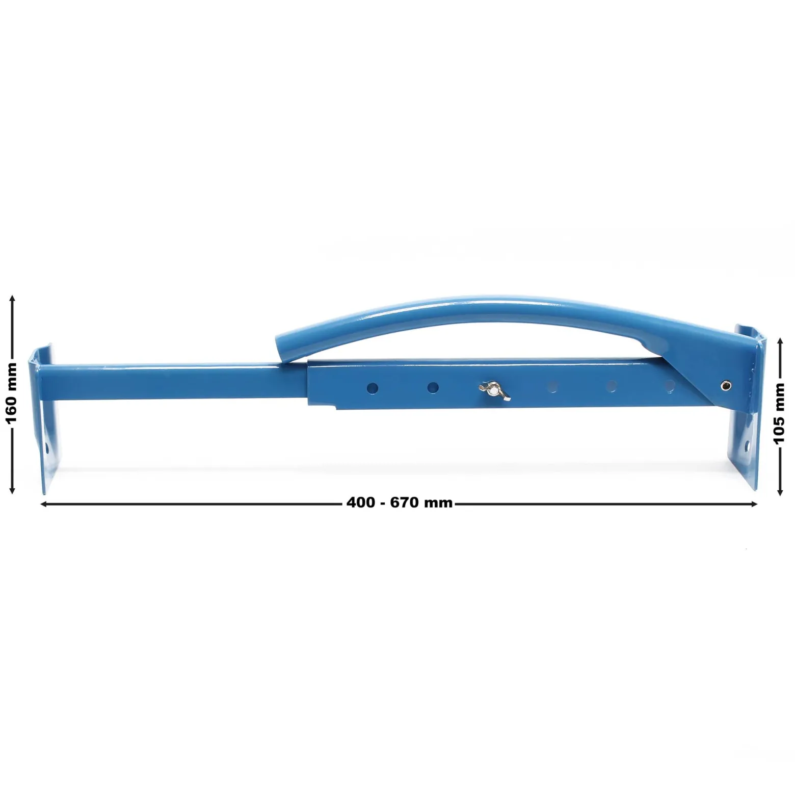 Wiltec Ziegelzange 400-670 mm verstellbar, Steinheber aus Stahl, Klinkerträger Steinzange Steingreifer für Ziegel, Klinker und Steine