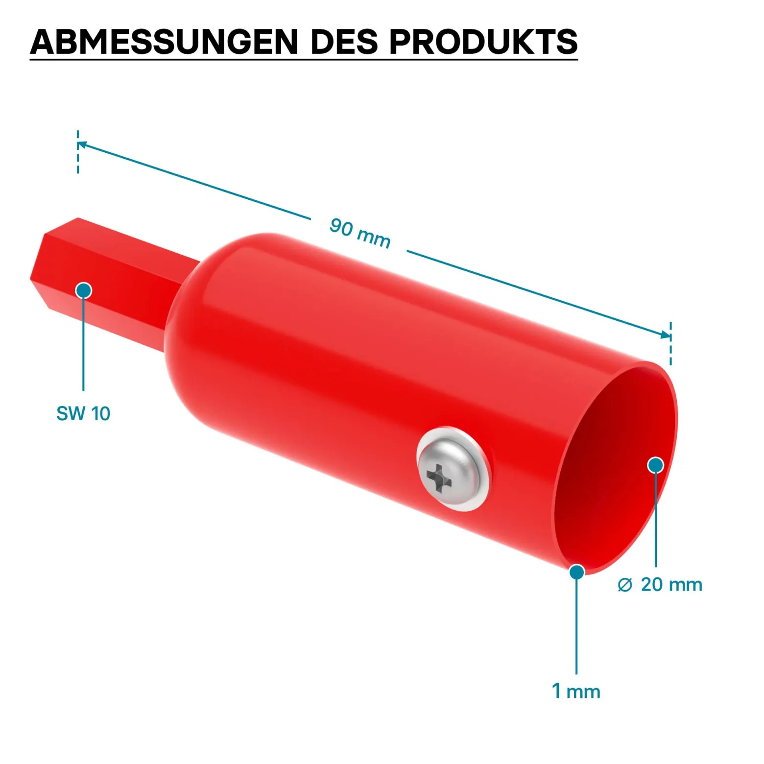 XPOtool Adapter Rasentraktorheber für Akkuschrauber zum Kurbeln von Hebevorrichtung für Aufsitzmäher