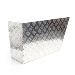XPOtool Alu Unterbaubox links 75x25x40 cm / 6 kg bis 60 L / 40 kg vollgeschweißt robust für Pkw, Anhänger, Lkw Nutzfahrzeuge, robuste Staubox und Werkzeugkiste - Unterflurbox Deichselbox Staukasten