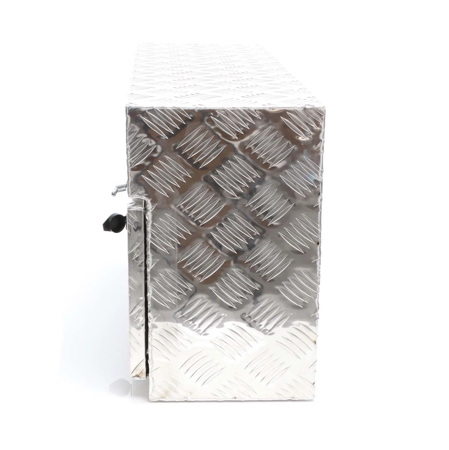 XPOtool Alu Unterbaubox links 75x25x40 cm / 6 kg bis 60 L / 40 kg vollgeschweißt robust für Pkw, Anhänger, Lkw Nutzfahrzeuge, robuste Staubox und Werkzeugkiste - Unterflurbox Deichselbox Staukasten