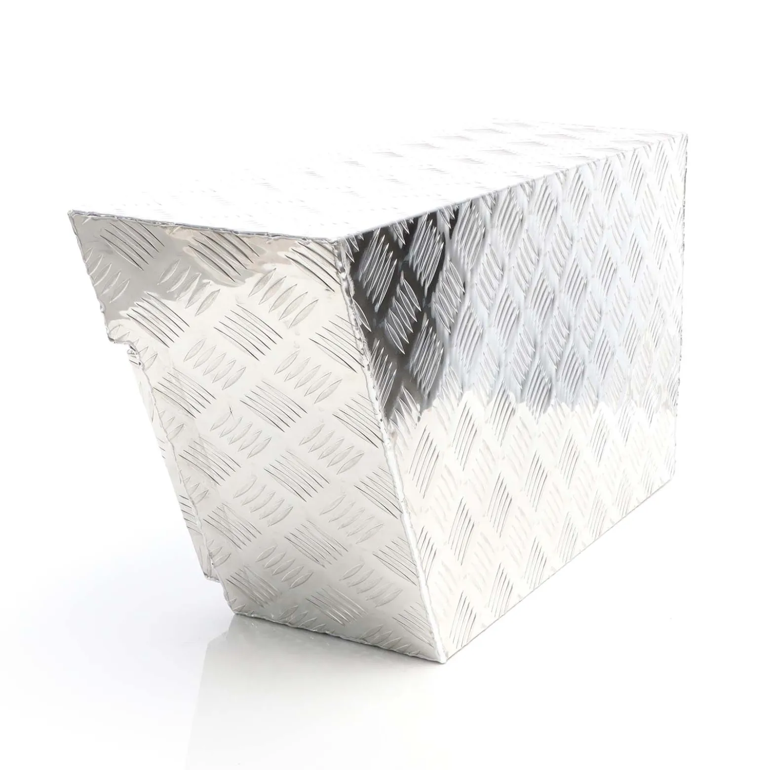XPOtool Alu Unterbaubox rechts 75x25x40cm / 6 kg bis 60 L / 40 kg vollgeschweißt robust für Pkw, Anhänger, Lkw Nutzfahrzeuge, robuste Staubox und Werkzeugkiste - Unterflurbox Deichselbox Staukasten