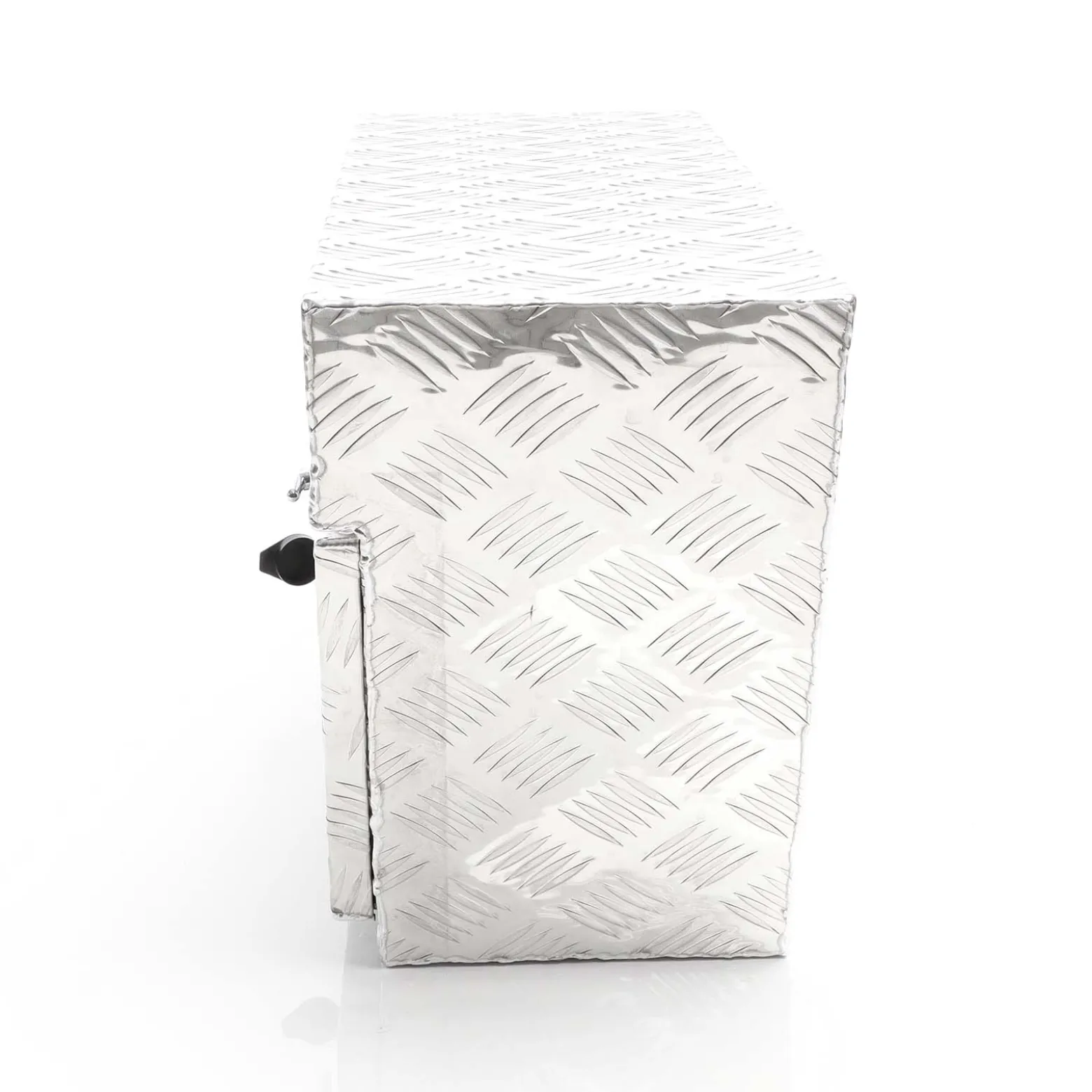XPOtool Alu Unterbaubox rechts 75x25x40cm / 6 kg bis 60 L / 40 kg vollgeschweißt robust für Pkw, Anhänger, Lkw Nutzfahrzeuge, robuste Staubox und Werkzeugkiste - Unterflurbox Deichselbox Staukasten
