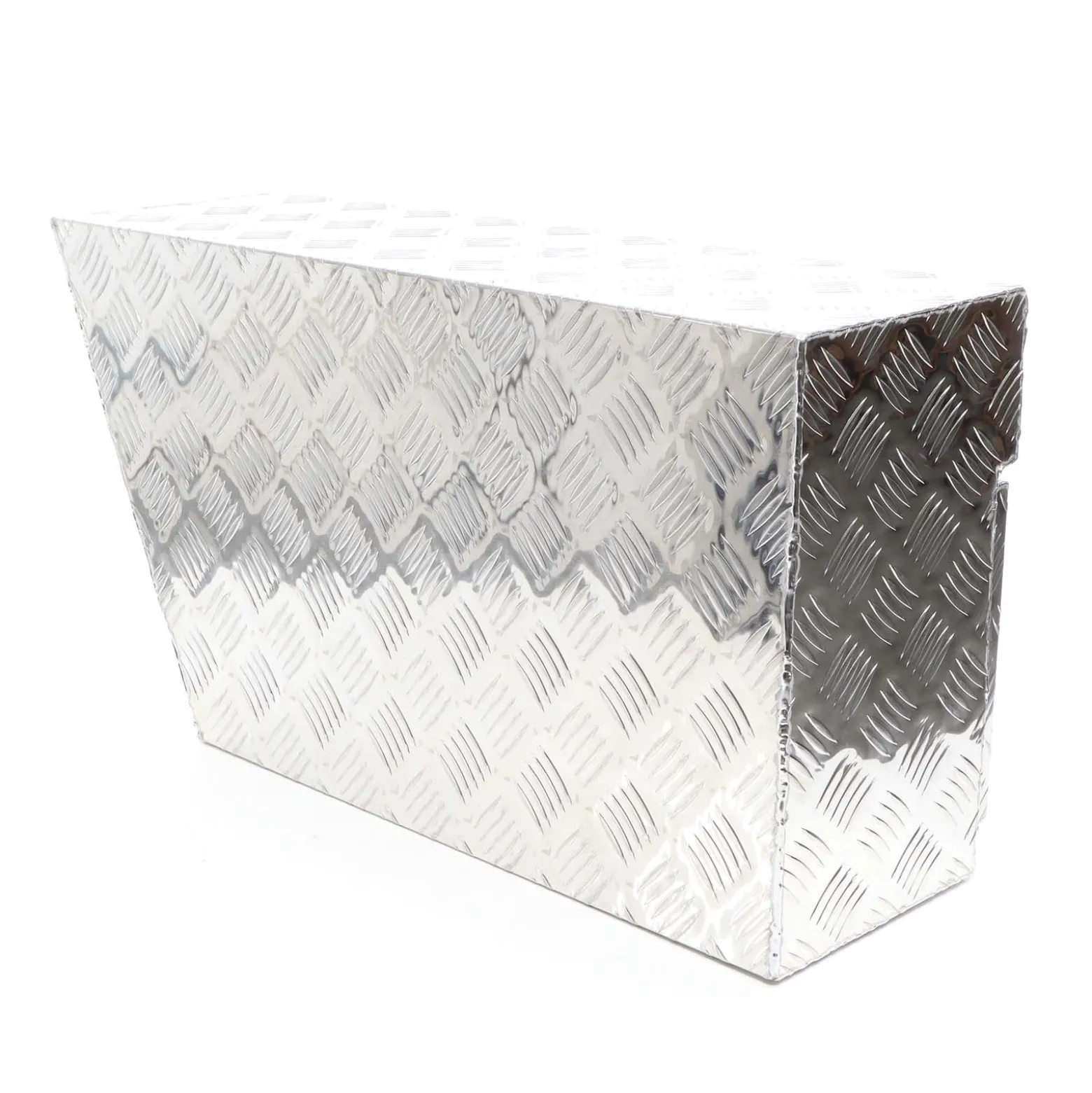 XPOtool Alu Unterbaubox rechts 75x25x40cm / 6 kg bis 60 L / 40 kg vollgeschweißt robust für Pkw, Anhänger, Lkw Nutzfahrzeuge, robuste Staubox und Werkzeugkiste - Unterflurbox Deichselbox Staukasten