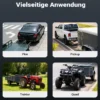 XPOtool Anhängerkupplung mit 50 mm Kugelkopf, 3,5 t Zugkraft, Anhängevorrichtung aus Stahl für Pkw Lkw Traktor, 2 Loch Anschraubplatte