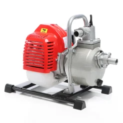 XPOtool Benzin Wasserpumpe 1,47 kW 15.000l/h 35m Förderhöhe, 38 mm Anschluss (1,5"), Gartenpumpe Motorpumpe mit 2-Takt-Motor