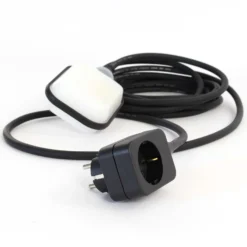 XPOtool Überlaufschutz für Pumpen, Pegelschalter für Teiche mit 5 m Kabel und Stecker, Schwimmerschalter schwarz-weiß