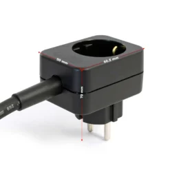 XPOtool Überlaufschutz für Pumpen, Pegelschalter für Teiche mit 5 m Kabel und Stecker, Schwimmerschalter schwarz-weiß