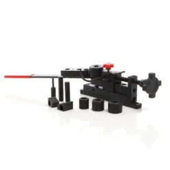 XPOtool Biegegerät universal 225 x 90 x 64 mm, für max. 2 x 30 mm, Biegemaschine für runde und flache Materialien, Formenbieger mit 4 Walzen, 2 Winkelstücken