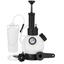 XPOtool Bremsenentlüftungsgerät 2 l + 1 l Bremsenentlüfter mit Absaugbehälter, Bremsentlüfter zum Bremsflüssigkeit Wechsel und Bremsen Entlüften