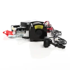 XPOtool Elektrische Seilwinde 1587kg 12V, Seilzug mit 10,5m Stahlseil, 1,5PS Motorwinde für Offroad, Hebezug für Fahrzeuge, Anhänger und Boote