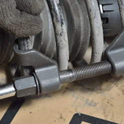 XPOtool Federspanner Satz 2-tlg. 375 mm (14,8") aus Stahl, Montagespanner Ausbauwerkzeug für Pkw Tuning Tieferlegung, Spannwerkzeug